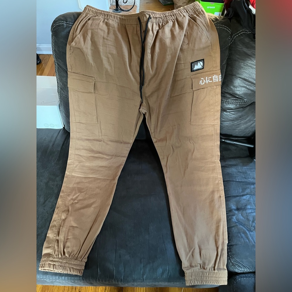 Khaki joggers